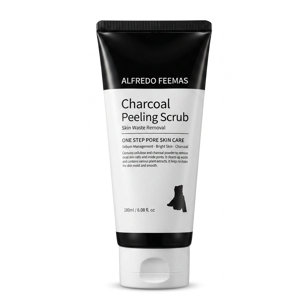 Charcoal Peeling Scrub — after