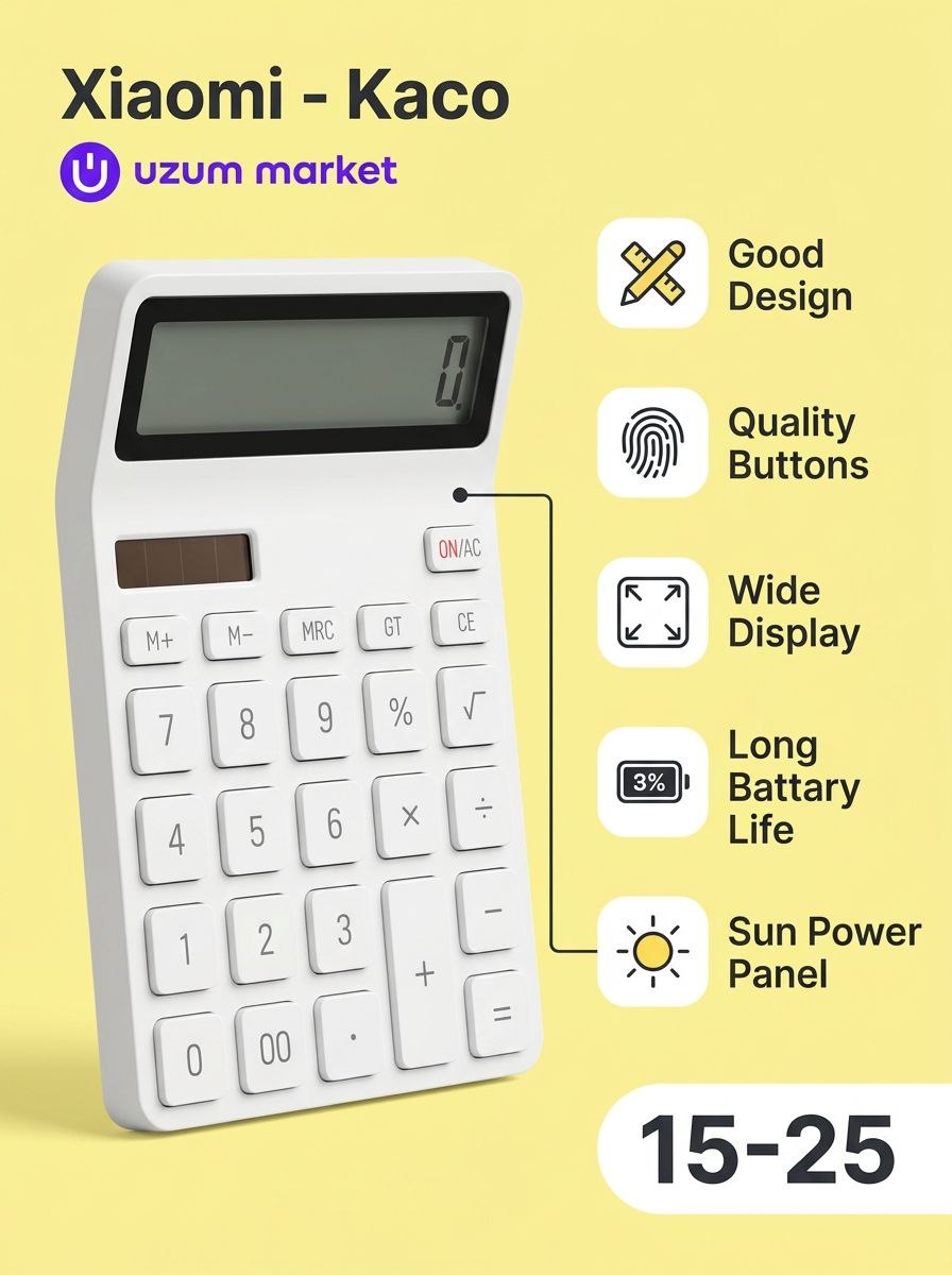Xiaomi Kaco Calculator — after